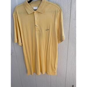 Greg Norman Men's Golf Polo shirt, Small yellow NWT